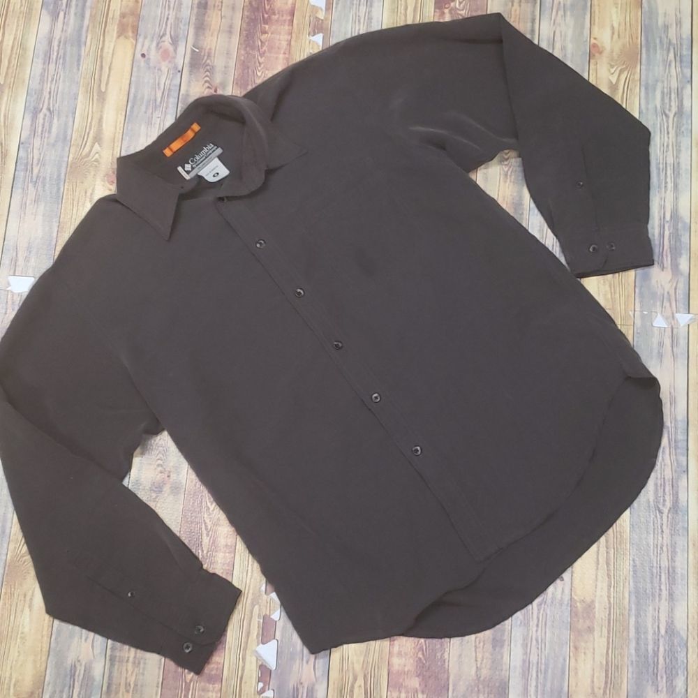 COLUMBIA XCO MENS POLY BUTTONDOWN MED